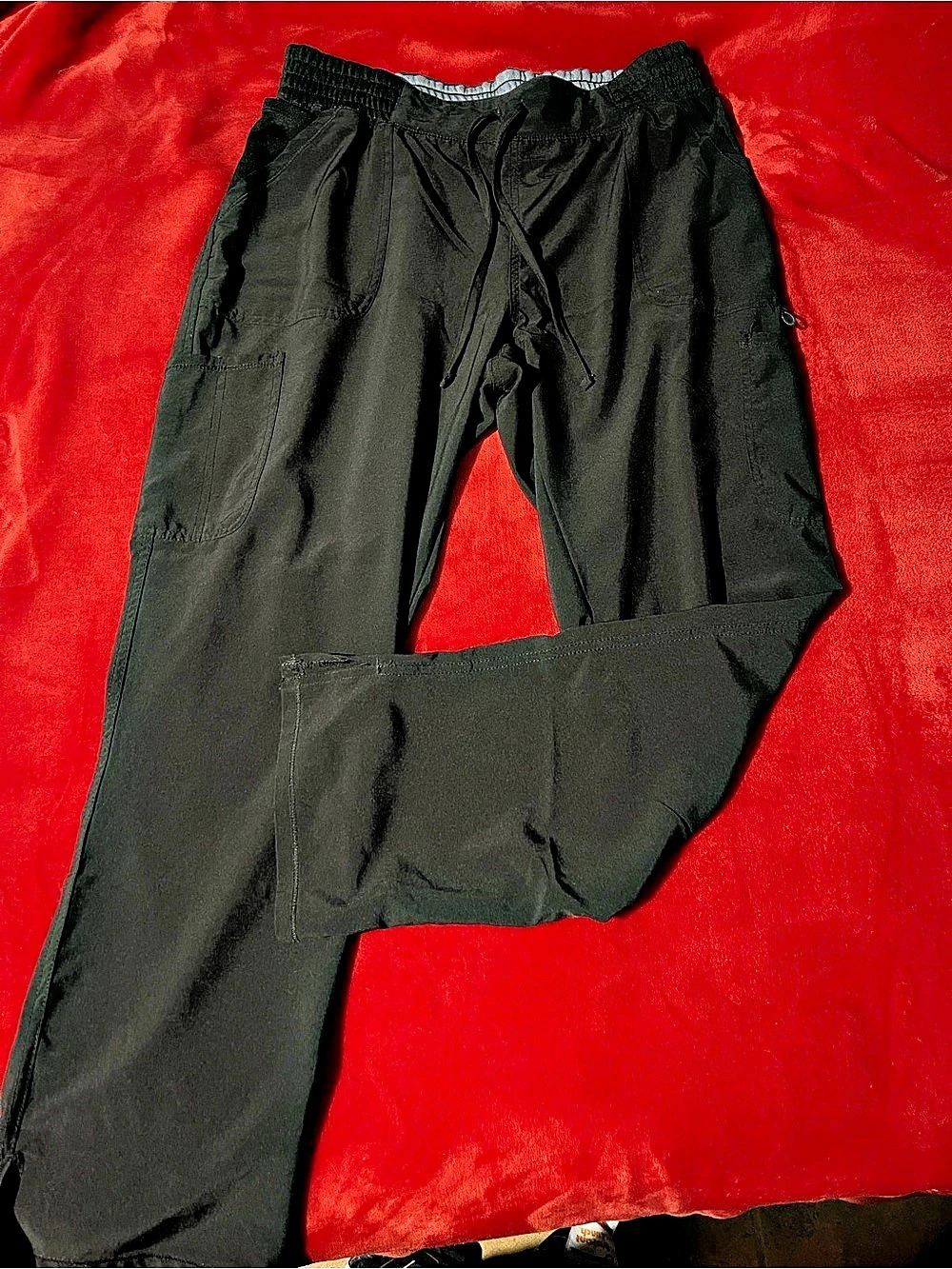 Cargo Scrub Pants in Black